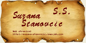 Suzana Stanovčić vizit kartica